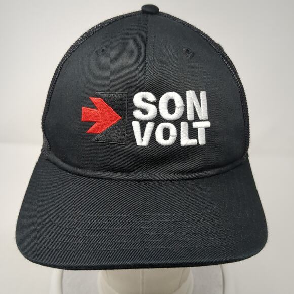 Son Volt Snapback Trucker Hat Black One Size Mesh Back Embroidered Otto - Picture 2 of 10